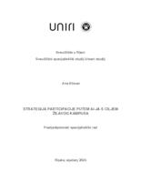 prikaz prve stranice dokumenta Strategija participacije putem AI-ja s ciljem žilavog Kampusa